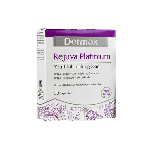 کپسول مکمل سلامت پوست درمکس مدل Rejuva Platinium بسته 30 عددی با ویتامین C و روی، حفظ سلام 101542308
