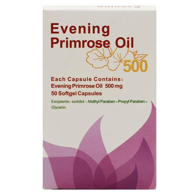 کپسول روغن گل مغربی ۵۰۰ میلی گرم داروسازی حکیم بسته ۵۰ عددی 102924987