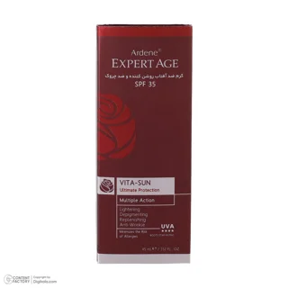 کرم ضد آفتاب بدون رنگ آردن اکسپرت ایج SPF 35 مدل VITA مناسب همه انواع پوست حجم 45 میلی‌لیت 101553111