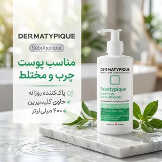 ژل پاک‌کننده آرایش صورت درماتیپیک مدل شوینده پوست چرب و مختلط، مناسب پوست چرب حجم 400 میلی 102774427