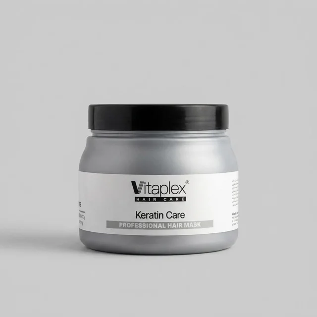 ماسک مو ویتاپلکس مدل Keratin Care مناسب برای موی کراتین شده حجم 500 میلی لیتر