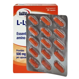 کپسول ال لیزین یوروویتال - 500 میلی گرم بسته 30 عددی 101602690