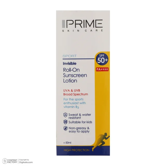 لوسیون ضدآفتاب پرایم مدل Spoert Invisible Roll-On، حجم 50 میلی‌لیتر 101561637