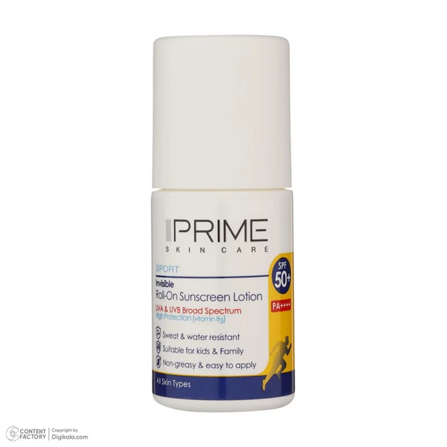 لوسیون ضدآفتاب پرایم مدل Spoert Invisible Roll-On، حجم 50 میلی‌لیتر 101561635