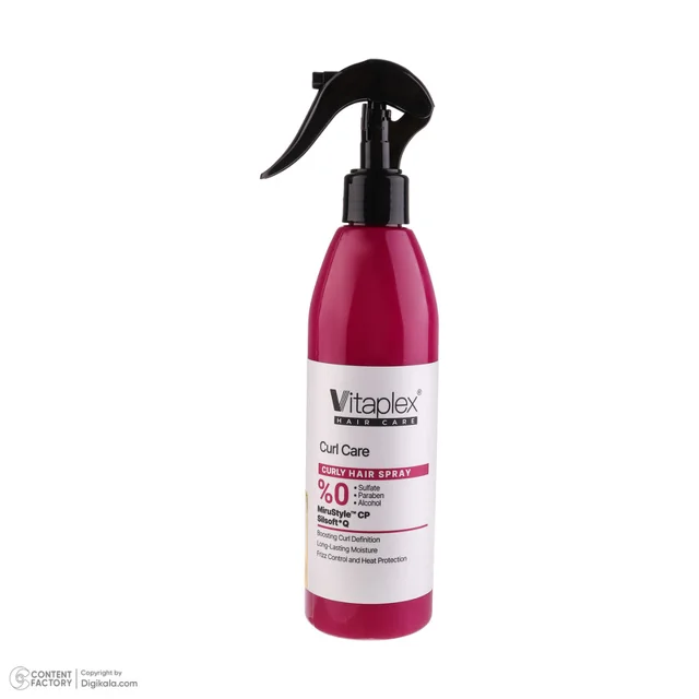 اسپری آبرسان ویتاپلکس مدل CURL CARE مناسب برای موهای فر حجم 300 میلیلیتر 102704443