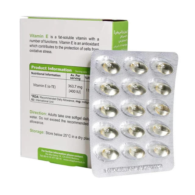کپسول نرم ژلاتینی ویتامین E 400 واحد ویوا تیون بسته 30 عددی 102861638