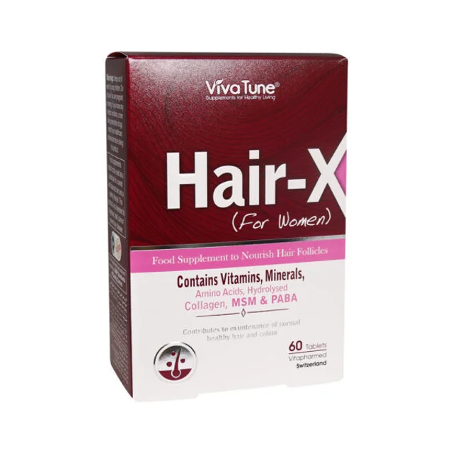 مکمل غذایی تقویت و حفظ سلامت مو بانوان ویوا تون مدل Hair-X با کلاژن هیدرولیز شده، ویتامین‌ 101542260