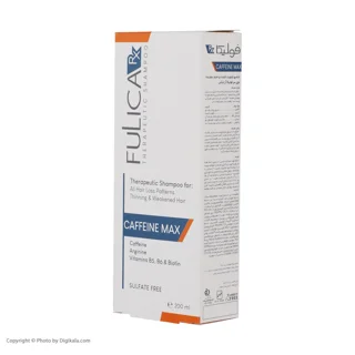 شامپو تقویت کننده مو بدون سولفات فولیکا مدل CAFFEINE MAX مناسب موهای نازک و شکننده حجم 200 101562846