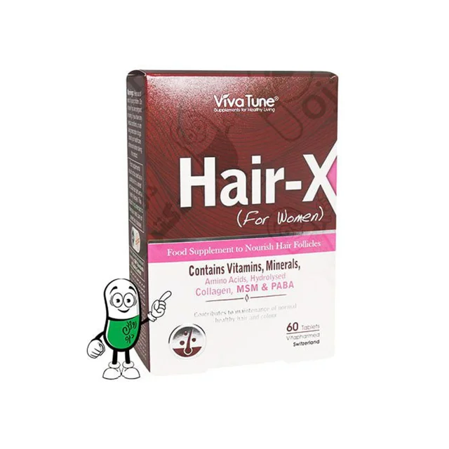 مکمل غذایی تقویت و حفظ سلامت مو بانوان ویوا تون مدل Hair-X با کلاژن هیدرولیز شده، ویتامین‌ 101542268