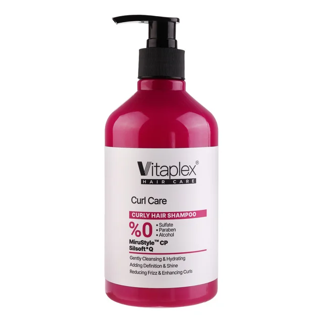 شامپو مو فر ویتاپلکس مدل Curl Care حجم 500 میلیلیتر، تقویتکننده، مرطوبکننده، لطافتبخش، 102705137