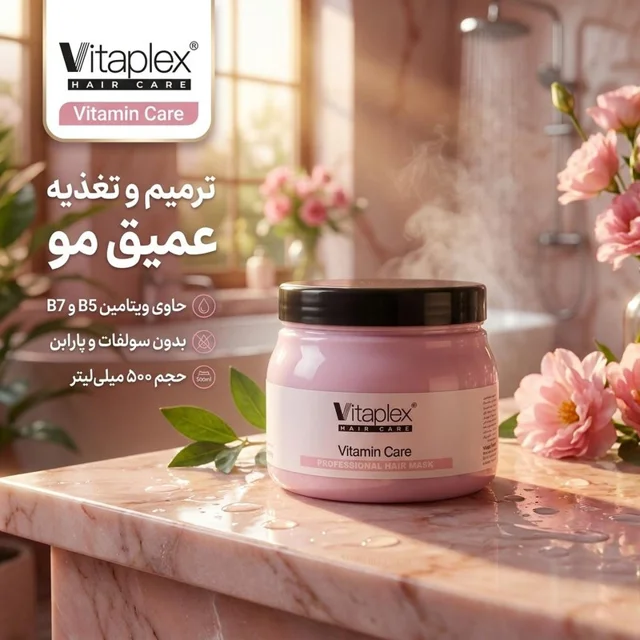 ماسک مو ویتاپلکس مدل Vitamin Care حجم 500 میلی لیتر 102705238