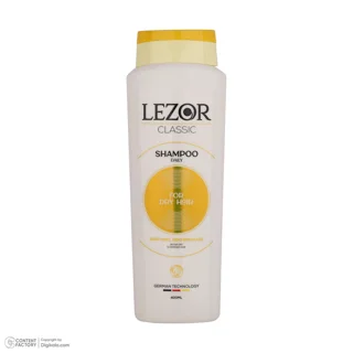 شامپو مو لزور مدل Classic مناسب برای خشک حجم 400 میلی لیتر 101552908