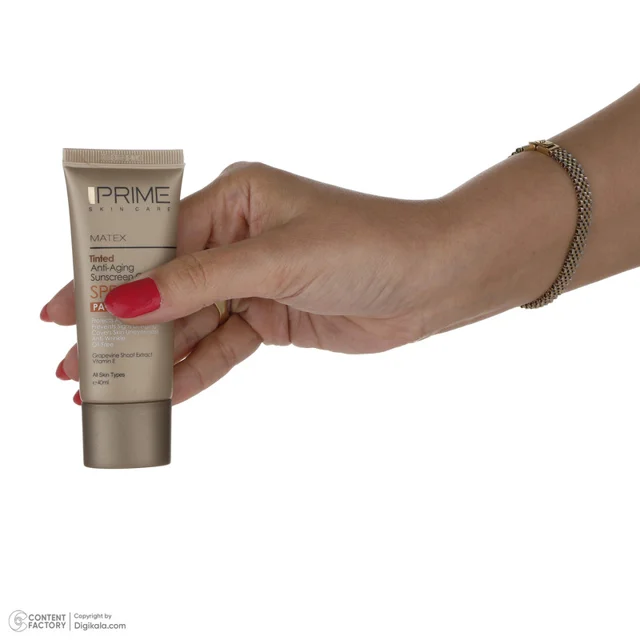 کرم ضد آفتاب و ضد چروک بی رنگ پرایم مدل Matex Colorless SPF50 مناسب انواع پوست حجم 40 میلی 101561560