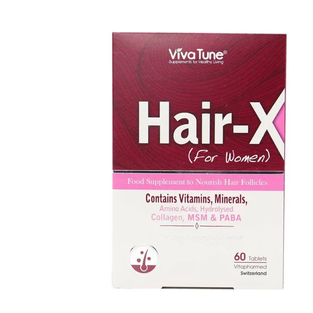 مکمل غذایی تقویت و حفظ سلامت مو بانوان ویوا تون مدل Hair-X با کلاژن هیدرولیز شده، ویتامین‌ 101542267