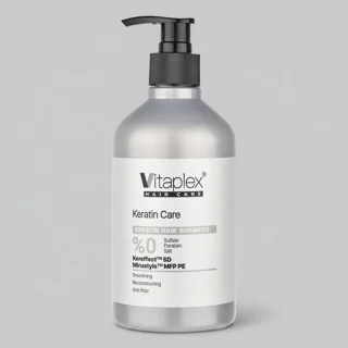 شامپو مو ویتاپلکس مدل KC01 مناسب موهای کراتین شده، نرم‌کننده، لطافت‌بخش، تقویت‌کننده، ترمی 102705785