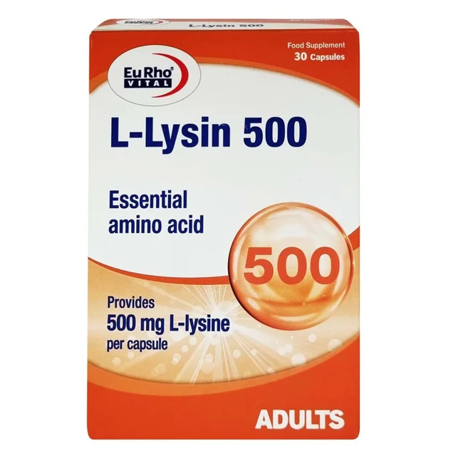 کپسول ال لیزین یوروویتال - 500 میلی گرم بسته 30 عددی 101602693