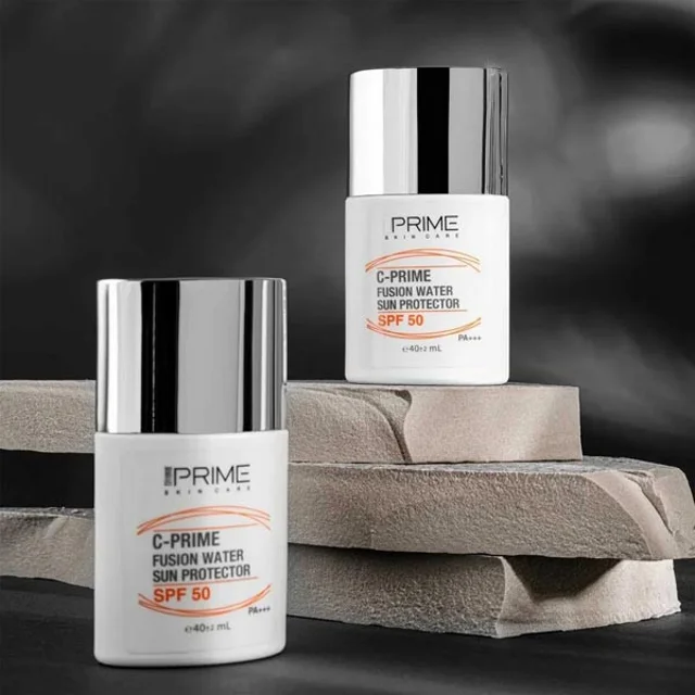 فلوئید ضدآفتاب بی‌رنگ پرایم SPF50 مدل C-Prime Fusion Water مناسب انواع پوست، حجم 40 میلی‌ل 101561600