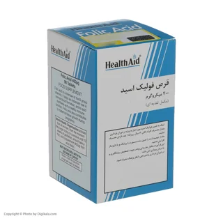 قرص فولیک اسید 400 میکروگرمی هلث اید بسته 90 عددی 102953700