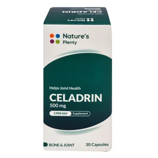 کپسول تقویت استخوان و مفاصل نیچرز پلنتی مدل Celadrin 500 میلی گرم بسته 30 عددی، ضد التهاب  101552048