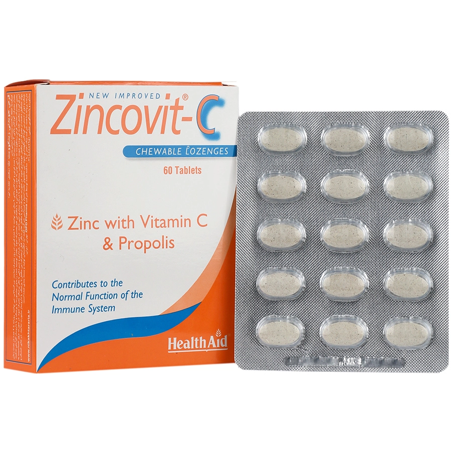 قرص جویدنی زینکوویت ث هلث اید 60 عدد
